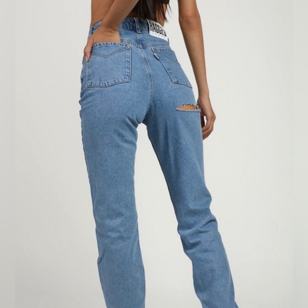 The Ragged Priest Blue Straight Leg Pants